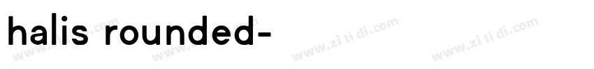 halis rounded字体转换